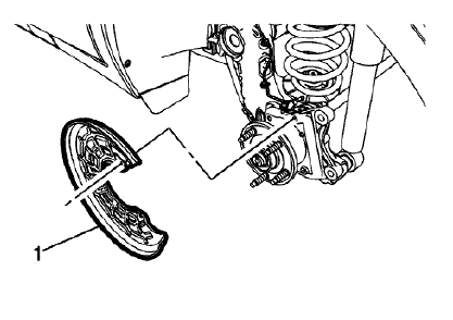 Fig. 78: Rear Brake Shield