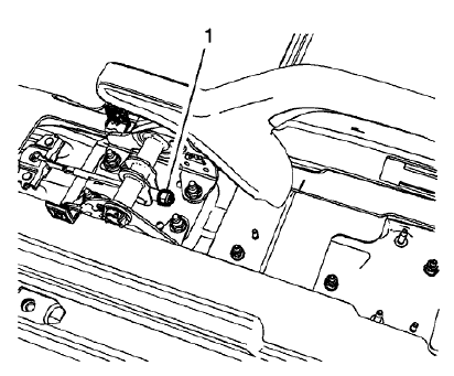 Fig. 44: Parking Brake Cable Adjusting Nut