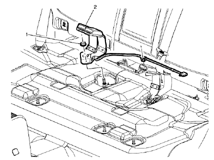 Fig. 5: Rear Seat Belt Buckle