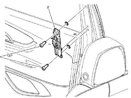 Fig. 8: Front Seat Belt Guide Adjuster