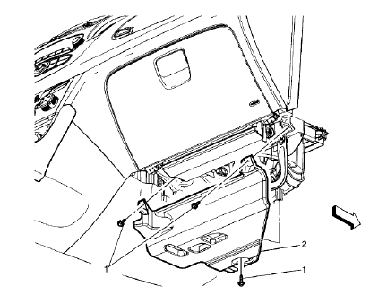 Fig. 1: Instrument Panel Lower Trim Panel