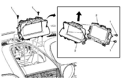 Fig. 23: Instrument Panel Upper Trim Panel Bracket