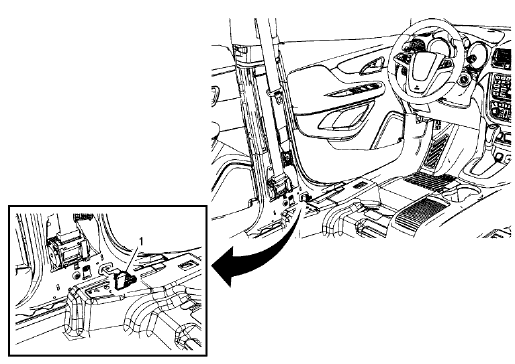 Fig. 13: Airbag Side Impact Sensor (Encore)