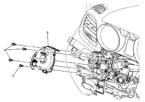 Fig. 20: Steering Wheel Airbag Coil (Encore)