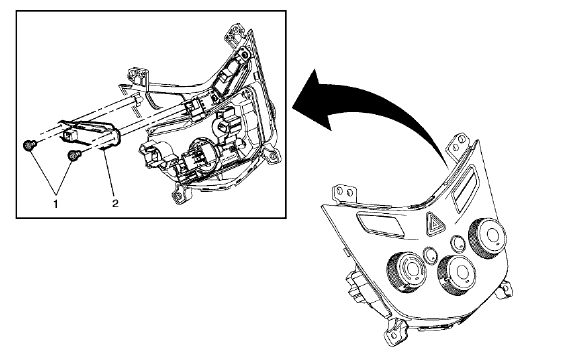 Fig. 28: Instrument Panel Airbag Arming Status Display