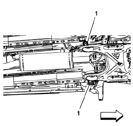 Fig. 11: Front Suspension Frame And Floor Panel