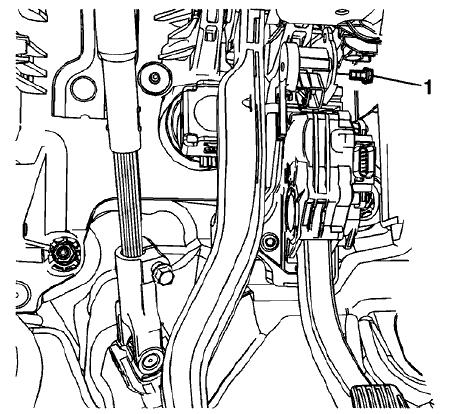 Fig. 1: Left Side Front Floor Air Outlet Duct