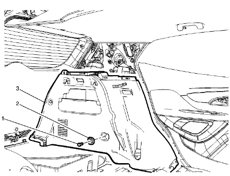 Fig. 29: Quarter Lower Rear Trim Panel